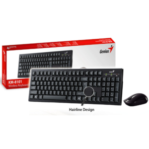 TEC+MOUSE WIRELESS GENIUS KM-8101 BLACK