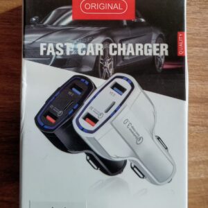 Cargador Auto Rapido 2 USB + tipo C