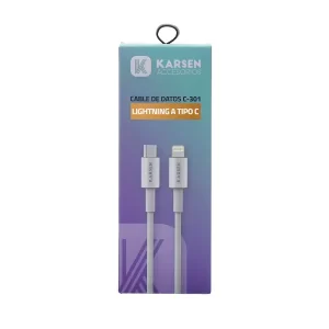 Cable Lightning a tipo C Karsen